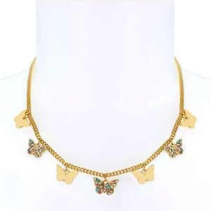 Betsey Johnson Butterfly Necklace - brand new with tag